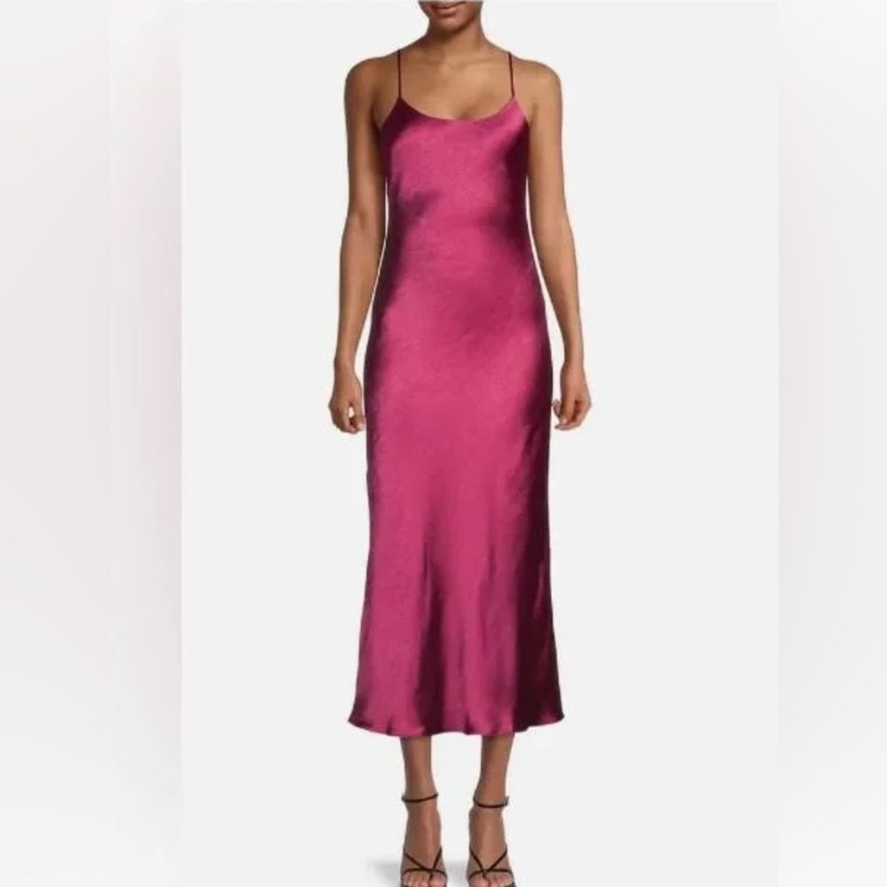 Silky midi dress
